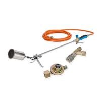 CFH Set de flameador con manguera de 5 m + regulador de presión + protección contra rotura de manguera