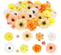 CFifHtOL Mini flores artificiales, flores artificiales para manualidades, cabezas de flores, decoración