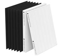 CFKREYA Paquete de 2 filtros de repuesto True HEPA, compatible con Fellowes AeraMax 290/300 y Fellowes DX95, purificador HF-300/AP-300PH, parte # 9287201, 2 True HEPA y 6 prefiltros de carbón activado
