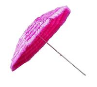 CFLNHMSY Sombrilla de Paja Rosa, Sombrilla Decorativa de jardín basculante, Sombrilla de Paja de Playa Redonda, Protección UV, sin Base(1.8m/5.9ft)