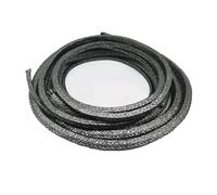 CFMAIF Empaquetadura trenzada de Grafito, sellado de relleno de grafito para válvulas de Bomba o Sellos mecánicos, 3m(11/16")