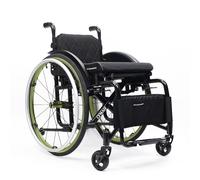 CFMAIF Silla de Ruedas Autopropulsable para Adultos, Plegable,Frenos de mano,de tránsito,para minusválidos,Reposapiés abatibles(Green,38cm/14.9in Seat)