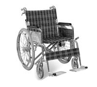 CFMAIF Silla de Ruedas deportiva, Autopropulsable, para Adultos, de aluminio,la silla transporte es portátil, Frenos de Mano(40cm/15.7in seat,Black)