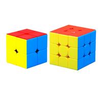 CFMOUR Speed Cube 2x2 3x3 Set - Moyu Meilong 2C+3C Stickerless Magic Cube Bundle | Fast Smooth and Durable Puzzle Cube Brain Toy Games for