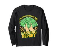 CFO Director Financiero I'm Just Here For The Earning Report Manga Larga