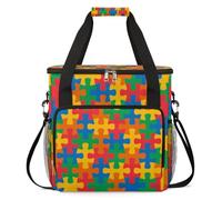 cfpolar Bolsa de transporte para cafetera, bolsa de almacenamiento de viaje compatible con K-Mini y K-Mini Plus, funda portátil de una sola porción para cápsulas K-Cup, conciencia colorida sobre el