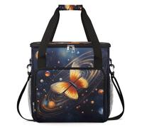 cfpolar Bolsa de transporte para cafetera, bolsa de almacenamiento de viaje para máquina de café, compatible con K-Mini y K-Mini Plus, funda portátil de una sola porción para cápsulas K-Cup, mariposa