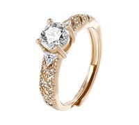 cfpqv Anillo completo de corazón a corazón con apertura ajustable, joyería simple de mano estilo japonés, anillo de parejas, anillos llaveros, talla única, Metal, Sin piedras preciosas