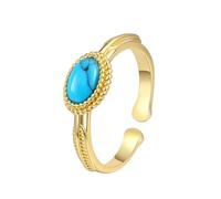 cfpqv Anillo trenzado de oro rosa amarilla y gema para mujer, anillo de celebridad para su mecanismo de encuadernación de anillas, 4 anillas, talla única, Metal, Sin piedras preciosas