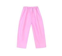cfpqv Bebé Bebé Unisex Primavera Sólido Día Lluvia Pantalones Ropa Pantalones Barro 116/122, Rosa., 3-4 años