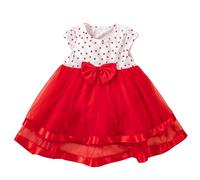 cfpqv Big Kids Clothes Girls Dresses Valentine's Day Love Bow Decoration Mesh Dresses Cadenas para Pantalones, rojo, 4-5 años