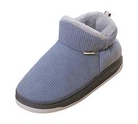 cfpqv Botas de invierno para mujer, forradas, cálidas, de invierno, cálidas, de invierno, antideslizantes, ligeras, para tiempo libre, para mujer, gris, 43 EU