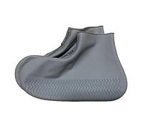 cfpqv Cubrezapatos impermeables, fundas de silicona para zapatos, reutilizables, reutilizables, fundas para zapatos unisex para días lluviosos, días de nieve, playas, carreteras fangosas, gris, 37 EU