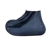 cfpqv Cubrezapatos impermeables, fundas de silicona para zapatos, reutilizables, reutilizables, fundas para zapatos unisex para días lluviosos, días de nieve, playas, carreteras fangosas, Negro , 37
