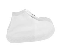 cfpqv Cubrezapatos impermeables, fundas de silicona para zapatos, reutilizables, reutilizables, fundas para zapatos unisex para días lluviosos, días de nieve, playas, carreteras fangosas, Blanco, 37