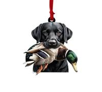 cfpqv Duck Hunting Ornament Duck Hunting 2D Flat Acrylic Christmas Ornament Mallard Duck Ornaments for Christmas Tree Duck Hunting Decor for Duck Lovers Schaukel Sillón Interior (B, A)