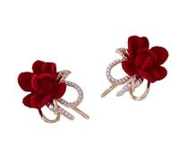 cfpqv Earrings For Women Sunflower Rose Flower Dangle Earrings Gold Blue Purple Floral Earrings Spring Summer Statement Earrings Jewelry Varilla Pendientes, talla única, Plástico, Sin piedra preciosa