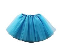 cfpqv Falda de medio cuerpo para niña, de malla, para niños, falda de ballet para verano, falda de medio cuerpo, princesa francesa, ropa infantil, historia de Adviento, azul, 2-8 años