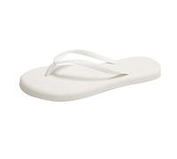 cfpqv Flipflop - Chanclas planas para mujer, sandalias de baño, sandalias de playa, antideslizantes, pantuflas para los dedos, cómodas, para la playa, zapatillas de ducha, Blanco, 36 EU