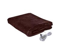 cfpqv Manta eléctrica USB, almohada, respaldo, rodillas cálidas, manta eléctrica extraíble de 5 V, control de temperatura USB, bufanda grande, mantas de sofá grises (café, A)