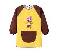 cfpqv Mono de arte para, delantal infantil, accesorios de pintura, manga larga, ropa impermeable para niños, Ye1, 4-5 años