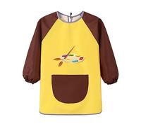 cfpqv Mono de arte para, delantal infantil, accesorios de pintura, manga larga, ropa impermeable para niños, Ye3, 6-7 años