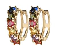 cfpqv Pendientes de aro de plata de ley para mujer, pendientes de aro alto para mujer, con cadena y clip, talla única, Metal, Sin piedra preciosa