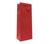cfpqv Red Wine Bag for Wine Bottles Wine Bags 3.8"x3.5"x13.8" /Liquor Wine Bottle Bags for Wine Tote Bags with Rope Handles Packpapier für den Versand, rojo, talla única