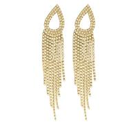 cfpqv Superflash Zircon Tassel Earrings The Same Light Superflash Zircon Tassel Earrings Temperamento Senior Gathering Pendientes Pluma Plata, talla única, Plástico, Sin piedra preciosa