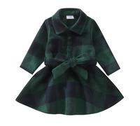 cfpqv The New Wool Check Dress for Children and Babies Portmonee Adolescentes, verde, 3-6 meses