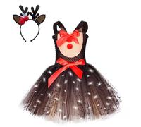 cfpqv Vestido de Navidad sin mangas para niña, vestido casual de verano, falda blanca de vacaciones faldas niñas 146, a, 7-8 años