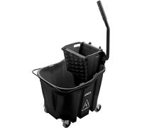 CFS OmniFit 35 QT Mop Bucket Combo: Escurridor de Prensa Lateral - Negro