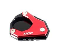 CFSJRXZ Almohadilla De Pie para Motocicleta para Kawasaki,para NINJA1100SX, para Ninja 1100SX,para NINJA1100 SX 2025 Placa de Soporte para Caballete Lateral(Rojo)