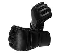 CFTGIW 1 par de de Boxeo con Absorción de Impactos, de Boxeo de Medio Dedo para Entrenamiento Sanda, Muay Thai, MMA, Fitness, Lucha contra el Desgarro, Que el Sudor Permanece en la Palma, Diseñado