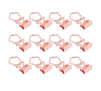 CFTGIW 100 Clips para Carpetas de Papel, Lindas Abrazaderas Pequeñas Portátiles de Metal para Carpetas para el Hogar, Escuela, Oficina, Flor de Oro Rosa que Tienen una Forma Muy Linda para Usar,