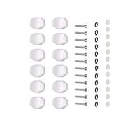 CFTGIW 12 Botones de Clavijas de Afinación de Guitarra, Perillas de Afinador de Máquina de Plástico para Guitarras Clásicas Populares, los Cuadrados Pequeños Son Resistentes y por exc. Botones de