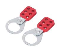 CFTGIW 2 Cerrojos de Seguridad con Etiqueta de Salida de 1,5 Pulgadas, Cerrojo de Bloqueo de Acero Galvanizado Industrial de 6 Orificios que Puede Mejorar la Resistencia del Acero, Bloqueo de de