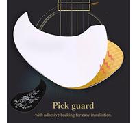 CFTGIW 2 Pegatinas con Forma de Golpeador para Guitarra Acústica de una Firma Calificada de EE. UU. PickguardAcoustic Guitar Pick GuardPVC Pick GuardVine Pattern PickguardGuitarra (vid de flor de
