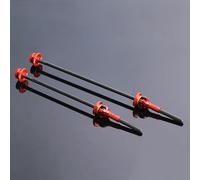 CFTGIW 2 Piezas de Bicicleta de Liberación Rápida Cubo de Rueda Delantero Trasero Pincho Clamp/Holder Perno Palanca Eje para Bicicleta de Carretera Fuerza Ligero Mano de Obra Resistente a la (rojo)