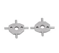 CFTGIW 2 Piezas Tapa de la Boquilla del Lavafaros Reemplazo Cruciforme de Aleación de Aluminio para el Tipo X S Es Bueno Tapa del Lavafaros Tipo del Pivotante del Pivote