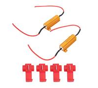 CFTGIW 2 Uds 50W LED Decodificador 8Ω Resistencia de Carga Canbus Cancelador Libre de Errores para Faros Antiniebla Bombillas DRL para Problemas de Faros LED 50W 8Ω Parpadeando el Intermitente