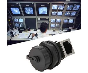 CFTGIW 2 Uds Adaptador RJ45 RJ45-90° Placa de Poste Doble Enchufe Acoplador Ethernet para Exteriores Cable de 5 Clases You S RJ45Conector RJ45Conector EthernetAdaptador RJ45Acoplador