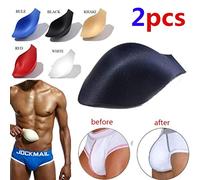CFTGIW 2 uds., Copas de Ropa Interior para Hombre, Bañadores que Dan Forma, Almohadillas para Debajo del Pabellón, Ropa Interior para Hombre, Almohadillas de Esponja Transpirables para Amortiguar