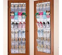 CFTGIW 24 Bolsillos de Tela No Tejida Plegable Puerta de Almacenamiento Puertas Colgantes Zapatos Almacenamiento Zapatos Bolso Colgantes o en Cualquier 6 Laico