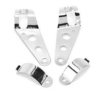 CFTGIW 2pcs ALUMINUS ALUMINO ALEY SOPORTO MONTAJE SOPORTE PARA MOTOLECTROLECLOPLACIÓN Plata Grande .5-2.0in Directamente c. (Electroplatando plata gran tamaño 38-51 mm)