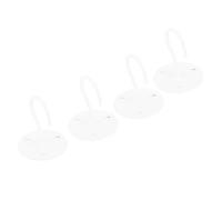 CFTGIW 4 Ganchos de Techo de Metal para el Hogar, Ganchos Montados en la Pared para Linternas, Macetas, Campanas de Viento, Color Negro, para Vivir en Interiores, Balcones, Ocasiones en la Pared, Se