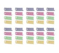 CFTGIW 40pcs Cat Toys Spring Toys Interactive Colorido Springs para Gatos para Mascotas Colors Más Contiene para BR Cat Toyscolorful Toycat Tube Toysspring