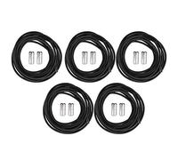 CFTGIW 5 Pares de Cordones Elásticos sin Ataduras para Niños y Adultos Cordones de Metal Versátiles para Zapatillas de Deporte No Aflojarán los de los ZapatosCordones de MetalCorbatas para