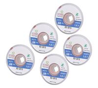 CFTGIW 5 Piezas de Alambre Trenzado para Desoldar sin Limpieza con Mecha de Soldadura, Fuerte Capacidad de Eliminación, Herramienta de Succión de Soldadura para Bolsa, Succión de, Elimina el