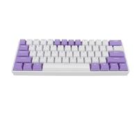CFTGIW 61 Teclas Teclado Mecánico Interruptor Azul 60 por Ciento USB C Compact C Teclado Cableado con de Retroiluminación RGB USB y Conexión Mecánica 61 BLUCEBLUE Switch